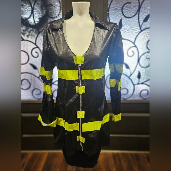 Leg Avenue Hot firefighter, Sexy dress. Halloween Costume, used once. Size Large - Picture 2 of 7